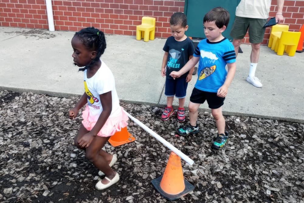 Outdoor Learning for pre-K children fosters growth, teamwork, & creativity